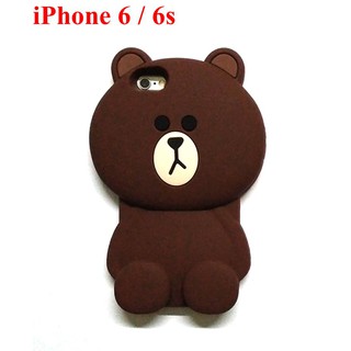 Ốp lưng dẻo hình gấu cho iPhone 6 , 6s / iPhone 6 PLUS, 6s PLUS / iPhone 7 / iPhone 7 Plus