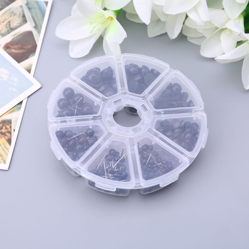 Bộ 410 Mắt Gấu Bông 8 Ngăn Làm Mắt Thủ Công Diy Cho Búp Bê