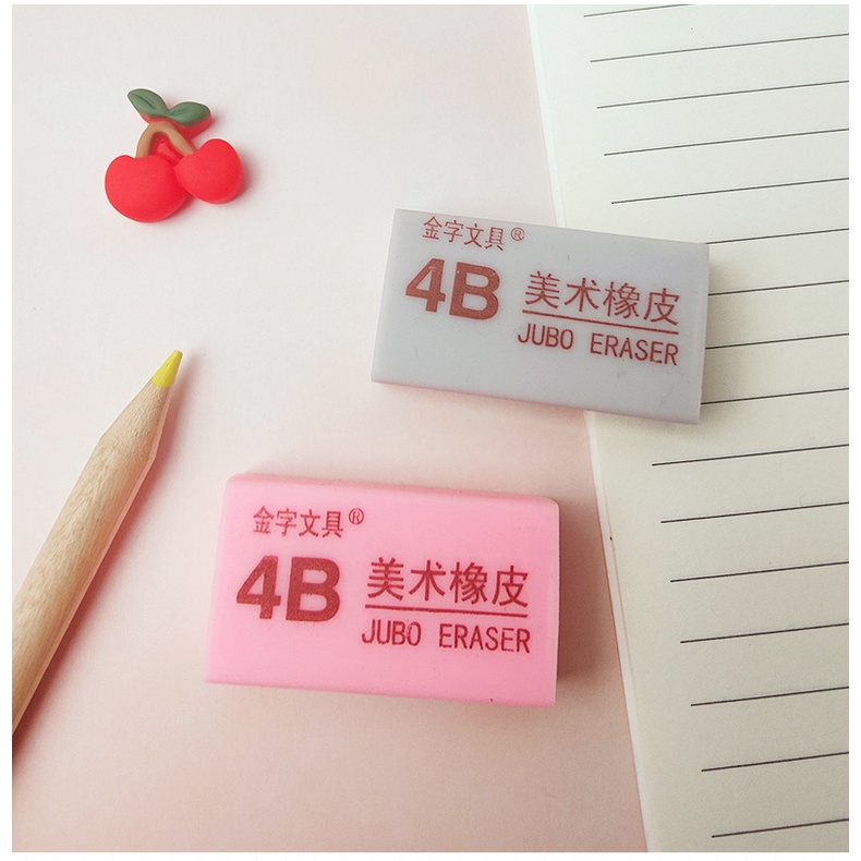 Cục tẩy bút chì 4B mini thiết kế đơn giản thời trang