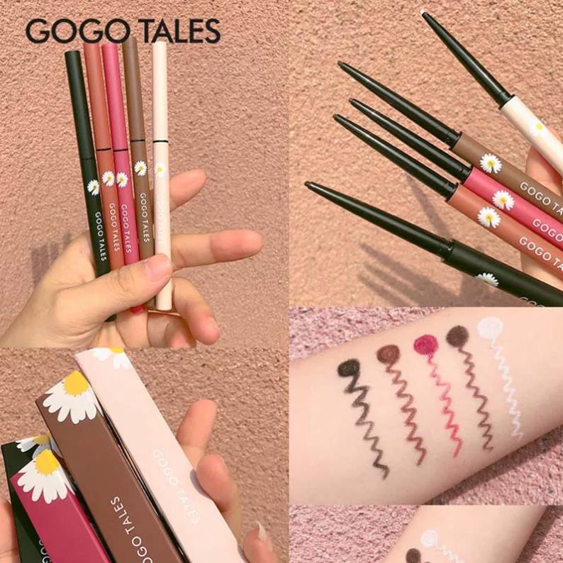 Chì kẻ mắt hoa cúc GOGO TALES nét sắc mảnh chống nước lâu trôi Waterproof  Crayon Eyeliner | Shopee Việt Nam