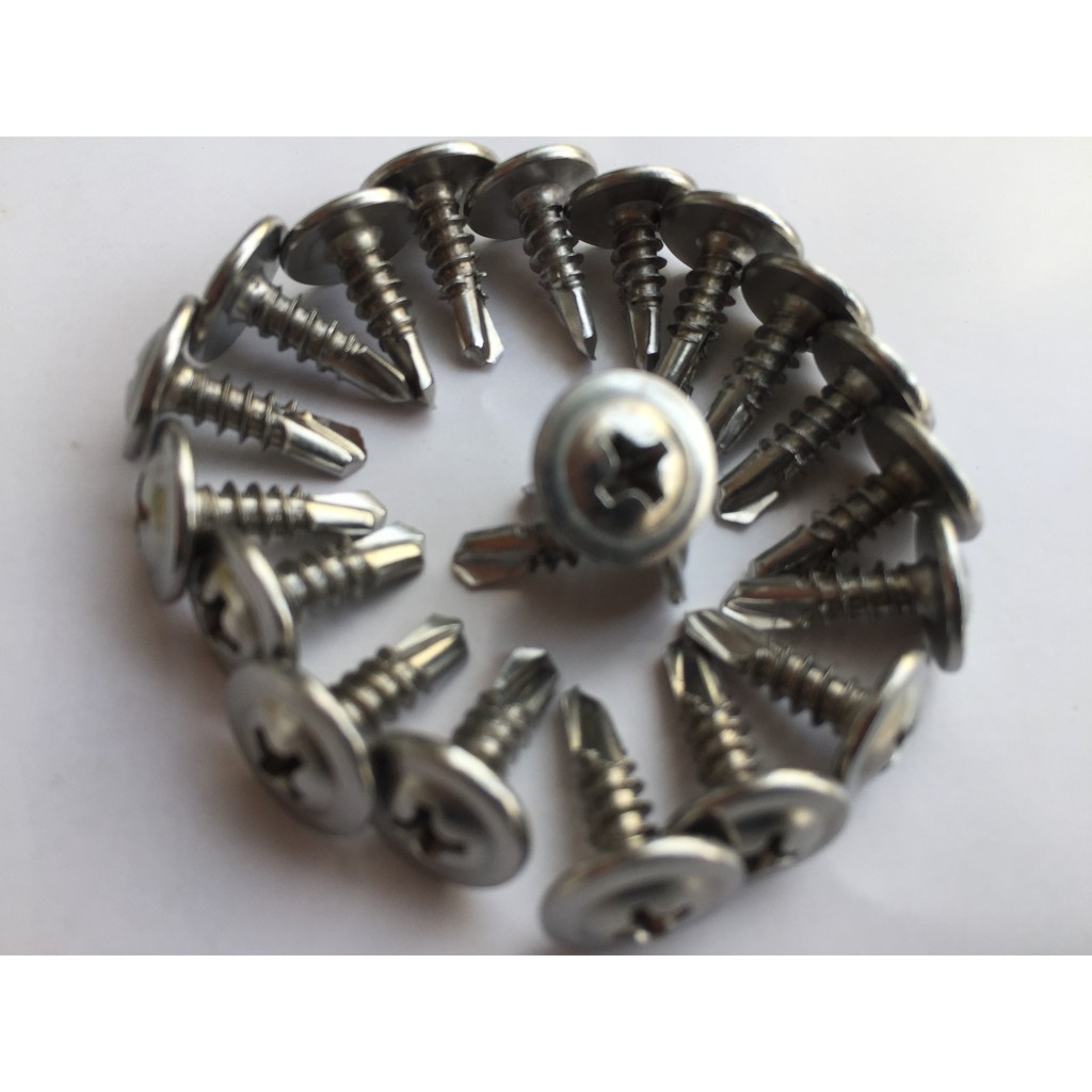 20 chiếc vít inox 304 tự khoan đầu dù phi 4 dài 1cm