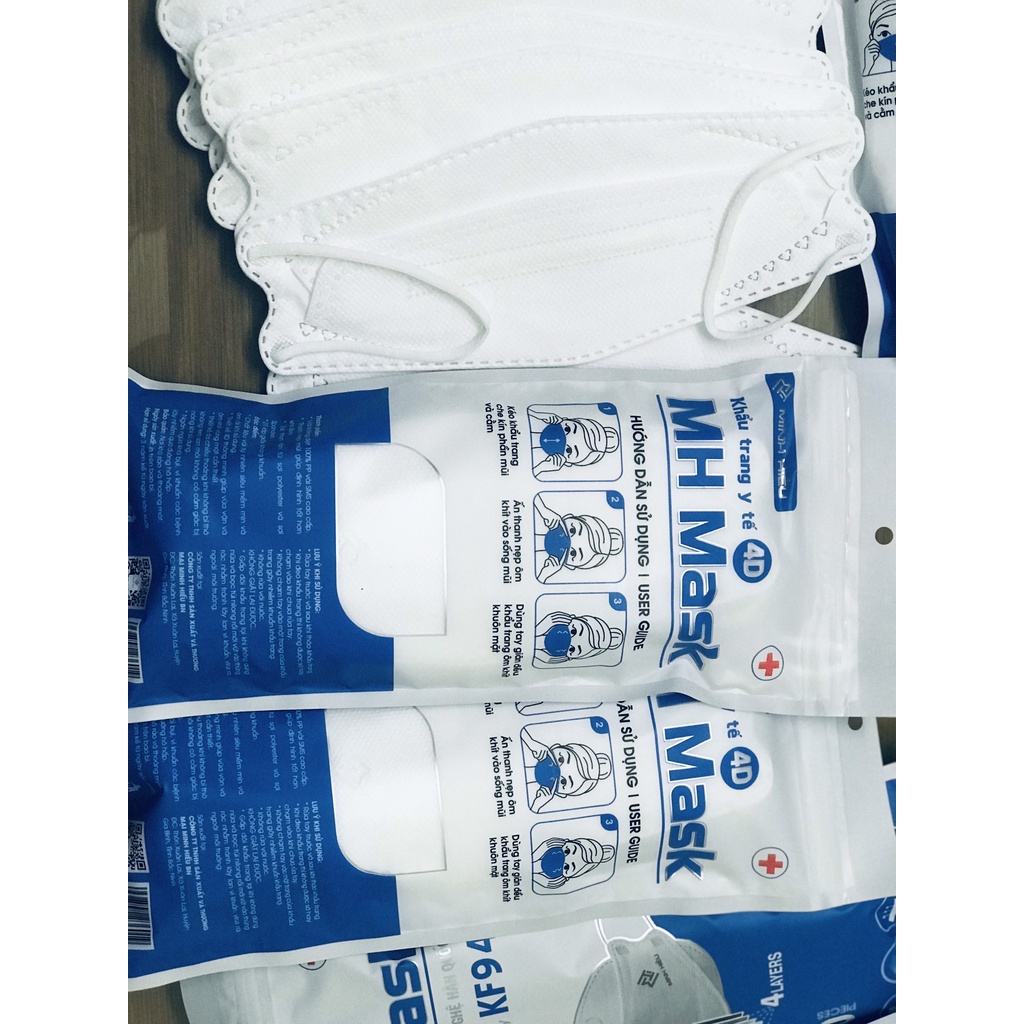 Khẩu trang kf94 3d COMBO 10 gói 100 cái MINH HIẾU CHÍNH HÃNG cao cấp AOZSTORE