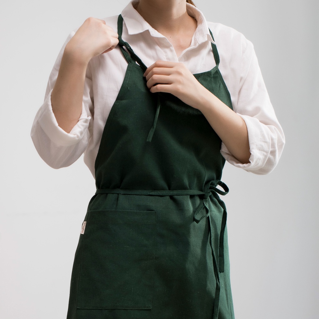 Tạp dề Linen dây cột