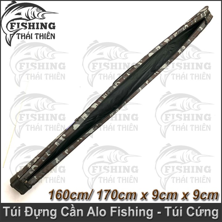 Túi Đựng Cần Câu Cá, Bao Cần Cứng AloFishing Vân Lính Rằn Ri  Cao Cấp Siêu Bền 160cm, 170cm