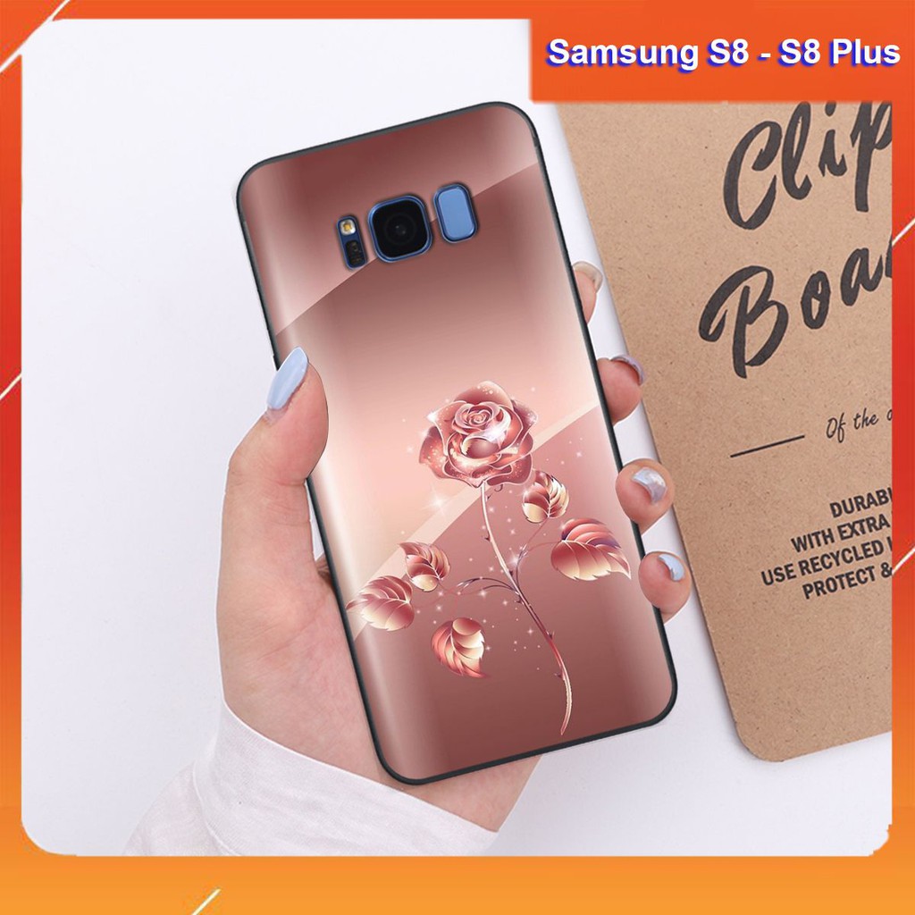 Ốp lưng Samsung S8 / S8 PLUS hình hình hoa, thiên nga, đẹp thời trang - CAO CẤP - SANG TRỌNG