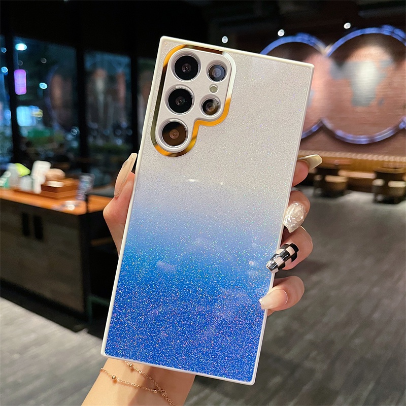 Ốp Điện Thoại Lấp Lánh Chống Sốc Chống Dấu Vân Tay Cho Samsung Galaxy S22 S21 S20 Plus S22 Ultra S21 FE 5G S22+ S20+