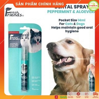Xịt Thơm Miệng FRESH FRIEND 14 ml 🏷️FREESHIP 🏷️Vệ Sinh Răng Miệng Chó Mèo  PetZoneHCM
