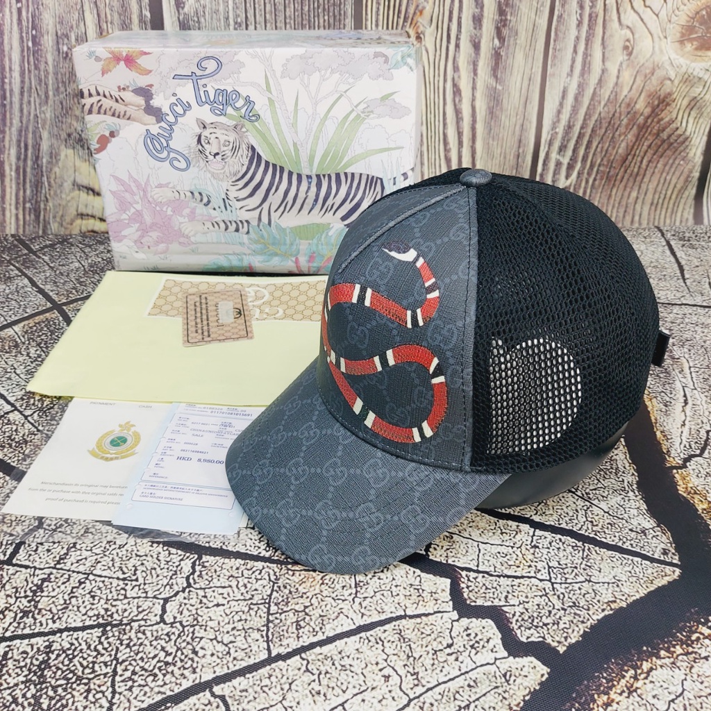 Nón GUCCI rắn Mũ lưới thú cao cấp full box hộp