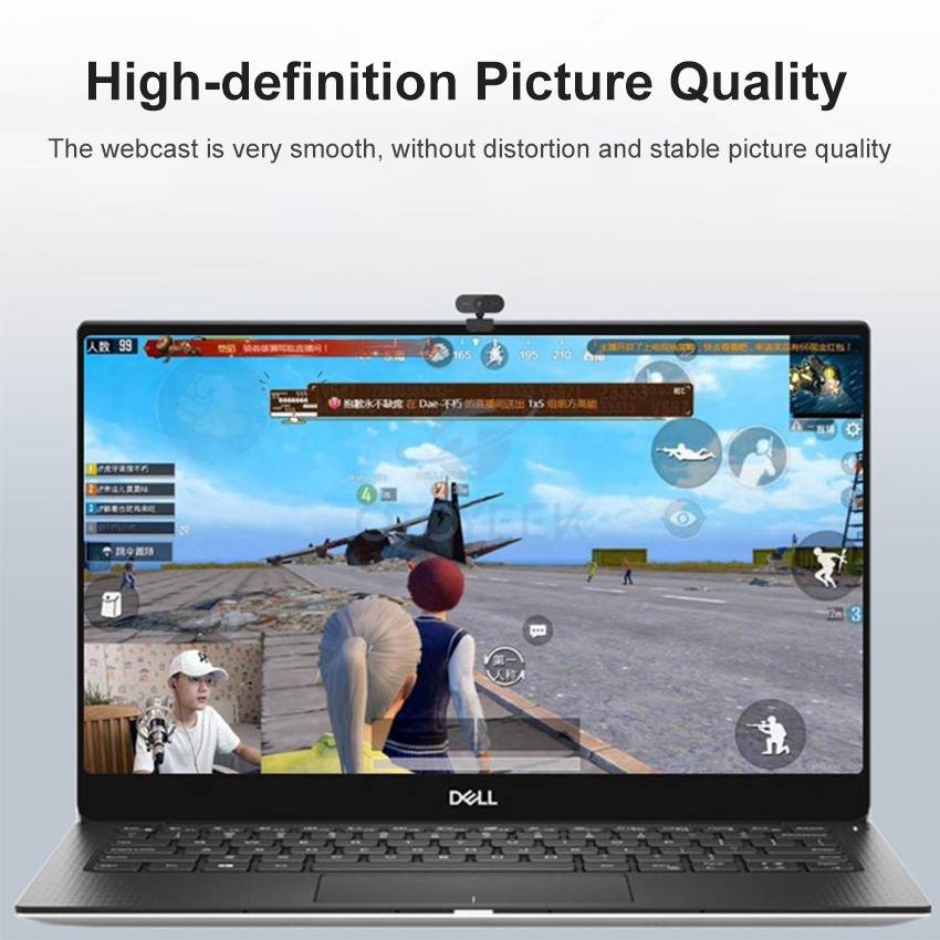 Webcam OTOYEEK dùng gọi video camera HD lấy nét tự động tích hợp micro chống ồn kết nối USB cho máy tính