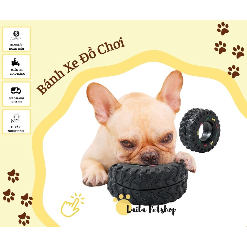Đồ Chơi Chút Chít Bánh Xe Cho Cún - Laila Petshop