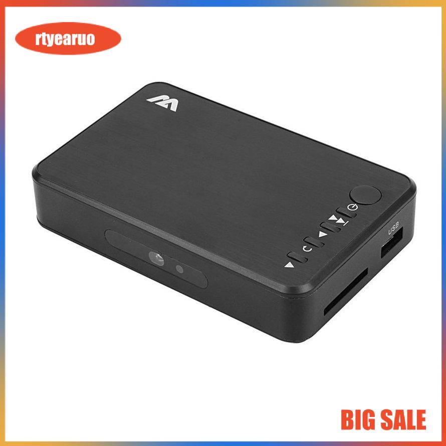 Full HD 1080P 3 Outputs HDMI VGA AV USB Card Mini Multimedia Player H7