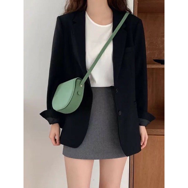 Áo Vest Khoác Blazer Trơn đen, be Phong Cách Hàn Quốc - Vải Trơn - Freesize - Bigsize - Vera_B01 | BigBuy360 - bigbuy360.vn