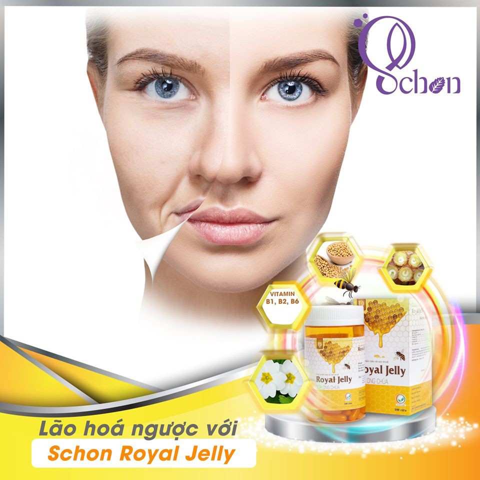 Sữa ong chúa ROYAL JELLY chống lão hóa dưỡng trắng cấp ẩm da tăng đề kháng GHB