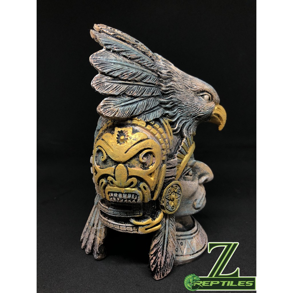 Tượng đầu chiến binh Aztec hãng Exo Terra