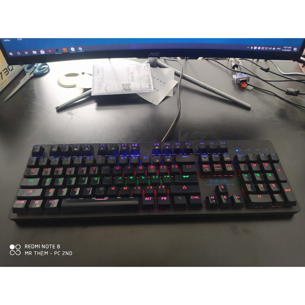 Bàn phím cơ Eblue EKM757 Blue switch / Chính hãng đã qua sử dụng