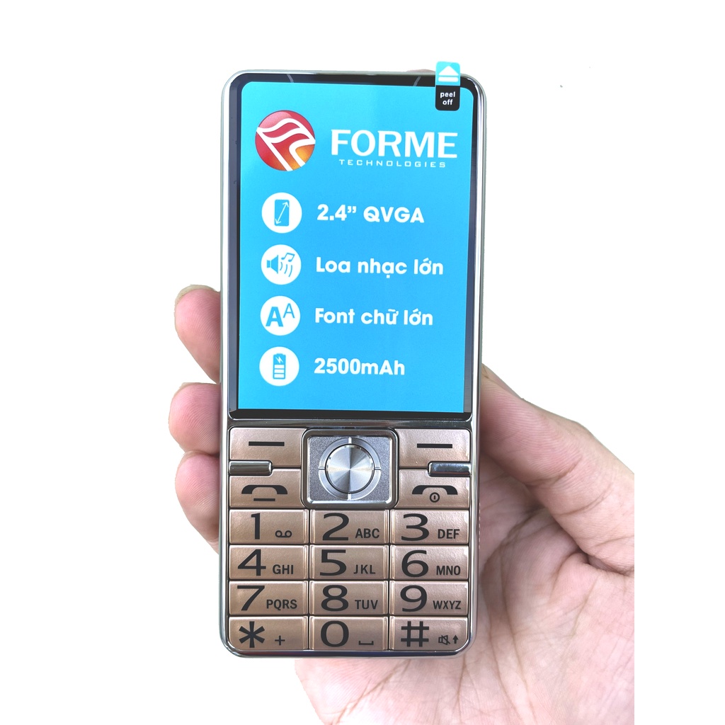 Điện thoại Forme D888 4G Viền thép , Pin khủng , Màn hình lớn - Hàng chính hãng