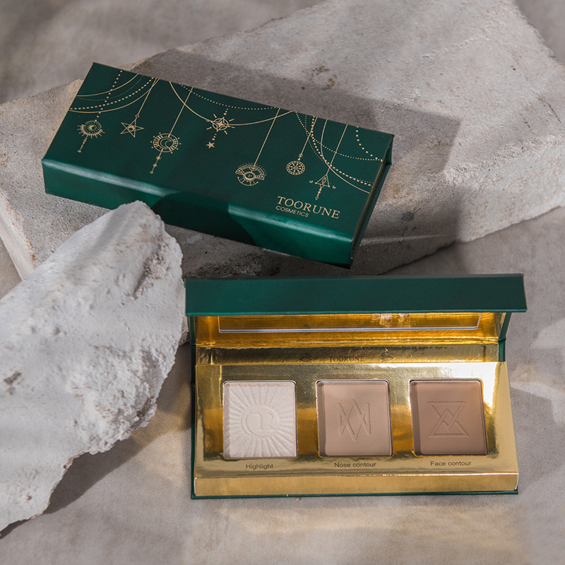 Bảng Phấn Highlight Toorune Ánh Lấp Lánh Tuyệt Đẹp Trang Điểm Nội Địa Trung