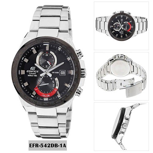 Đồng Hồ Nam Casio Edifice EFR-542DB-1AVUDF Dây Kim Loại - Nền Mặt Đen Nam Tính