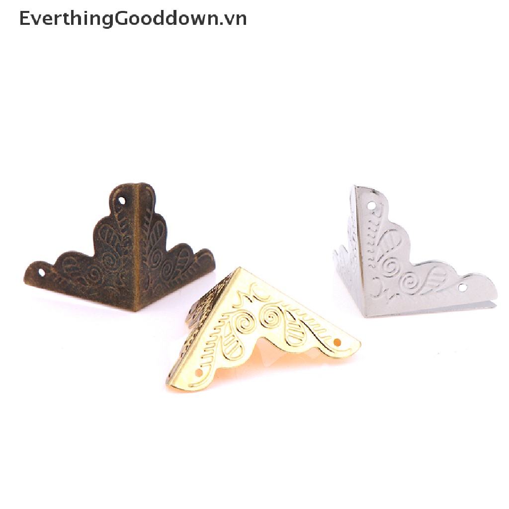 Everthinggooddown 10 Miếng Gỗ Bảo Vệ Góc Hộp Trang Sức 25X25Mm