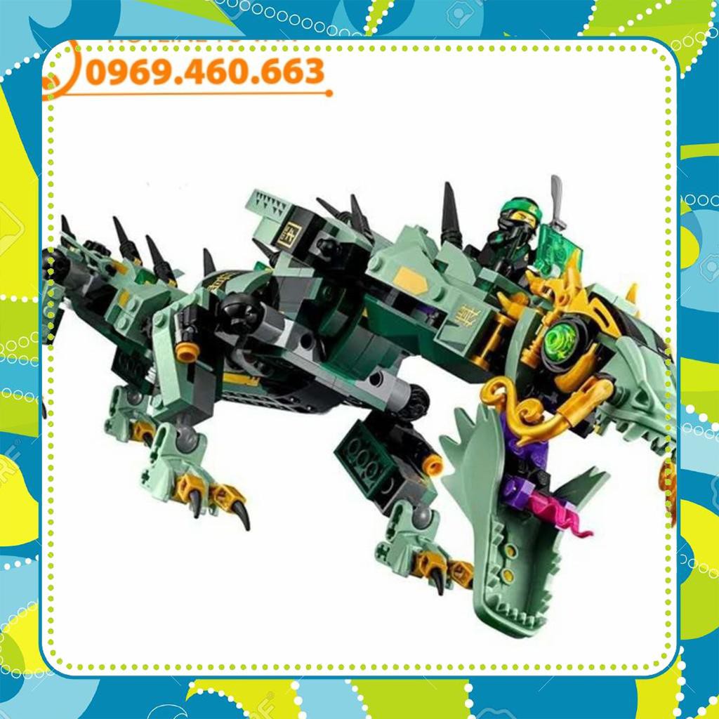 [Đồ Chơi Giá Rẻ] Đồ chơi lắp ráp xếp hình LEGO NINJAGO 70612 ZIMO 4012 Rồng Máy Xanh Khổng Lồ Của Các Ninja