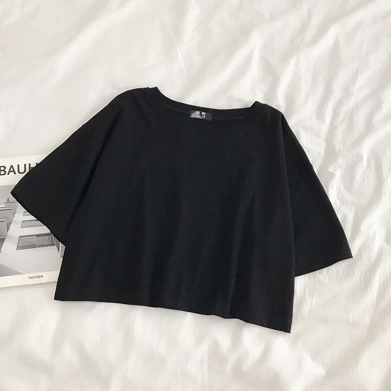 BEST SELLER ÁO CROPTOP TRƠN 7 MÀU FROM HÀN QUỐC CHÁY HÀNG LIÊN TỤC AT21012