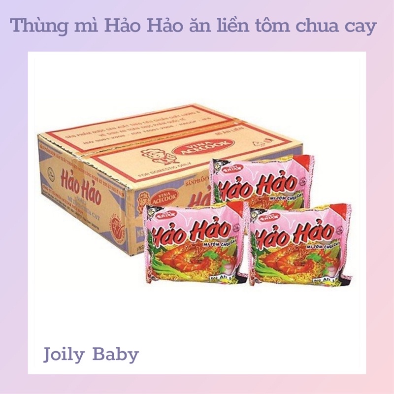 Thùng mì Hảo Hảo tôm chua cay 30 gói CHUẨN HÃNG ACECOOK
