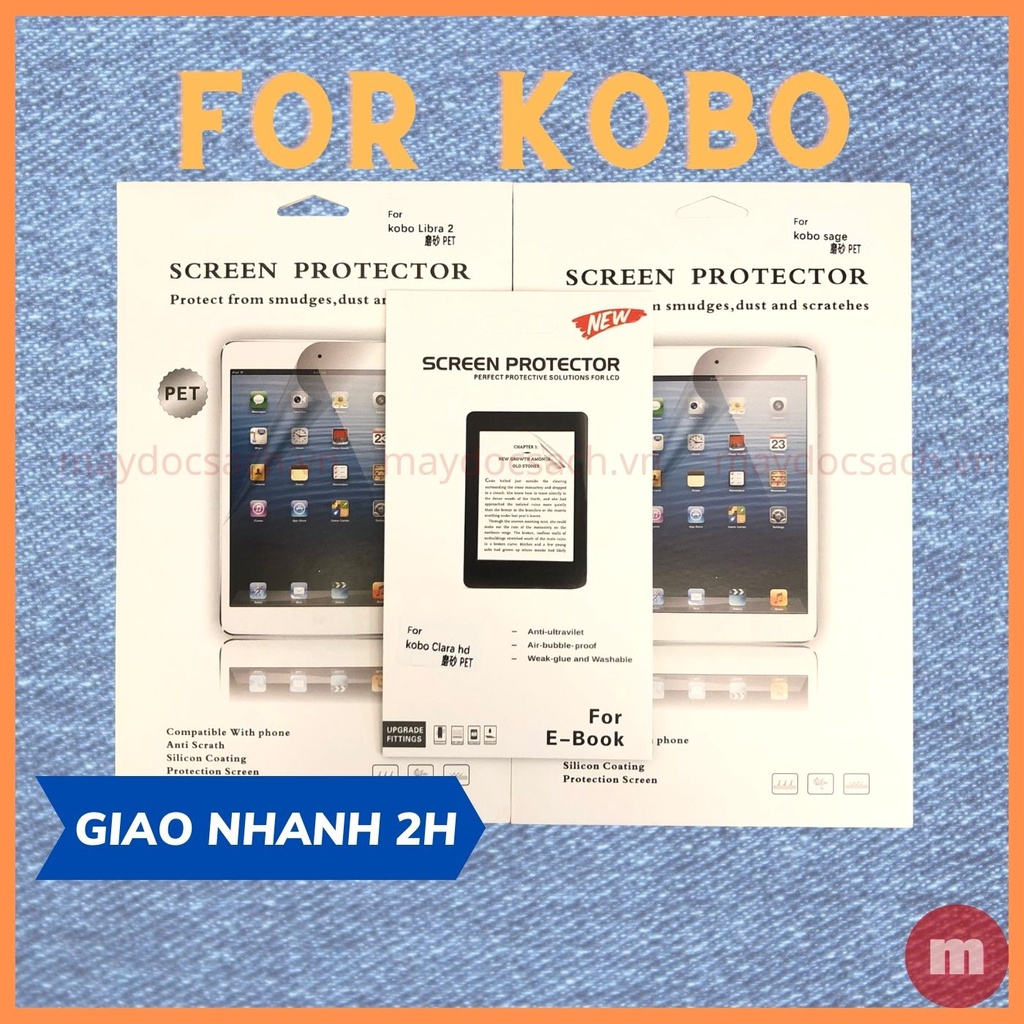 KOBO | Miếng dán màn hình cho Kobo Clara HD, Kobo Libra 2, Kobo Sage - nhám, chống trầy xước