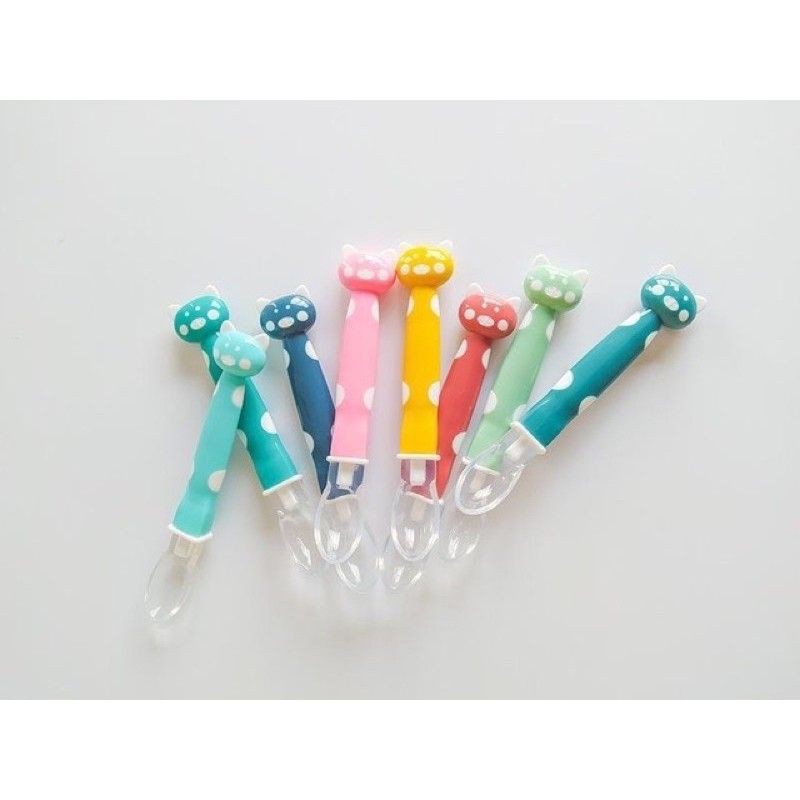 Thìa ăn dặm silicon siêu mềm cho bé