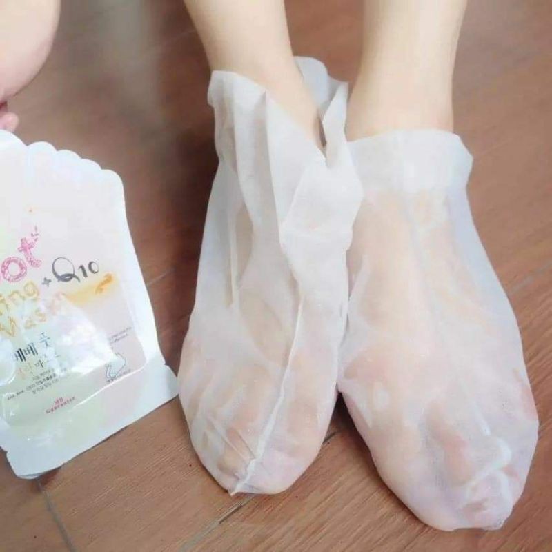 5 gói mặt nạ lột da gót chân, có tác dụng tẩy da chết & vết chai sần nứt nẻ ở bàn chân