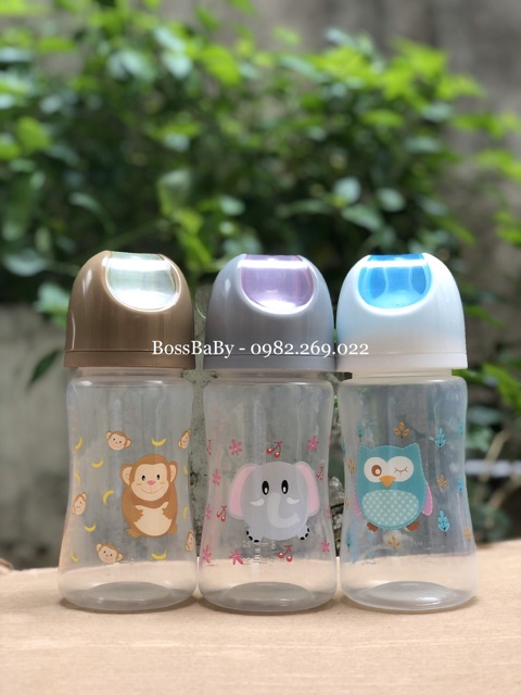 Bình sữa cổ rộng 250ml ATTOON - Nhập khẩu TháiLan