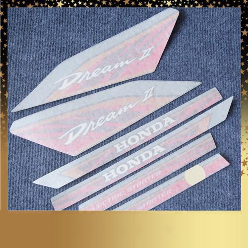 [CỰC RẺ]  Tem rời full xe cho DREAM 2 hàng như zin - nâu đỏ