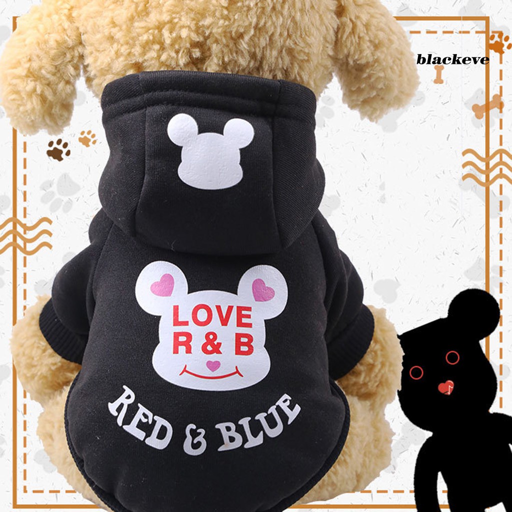 Áo hoodie dày có nút bấm giữ ấm xinh xắn đáng yêu dành cho thú cưng