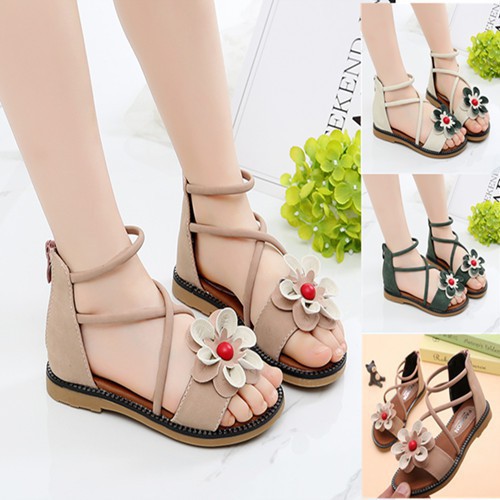 Sandal hoa cho bé gái