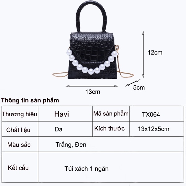 Túi Xách Nữ Mini Đẹp, Đeo Chéo, Đeo Vai, Xách Tay Đi Chơi, Đi Làm Thời Trang Cao Cấp TX064