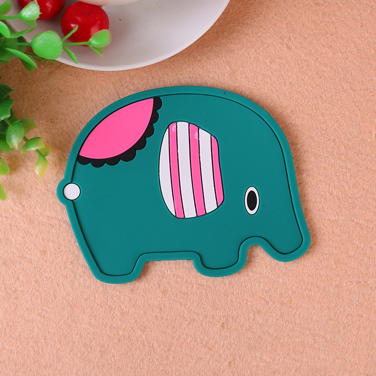 Miếng Lót Ly Hình Thú Silicon Dễ Thương Cute Sinh Động Bàn Làm Việc