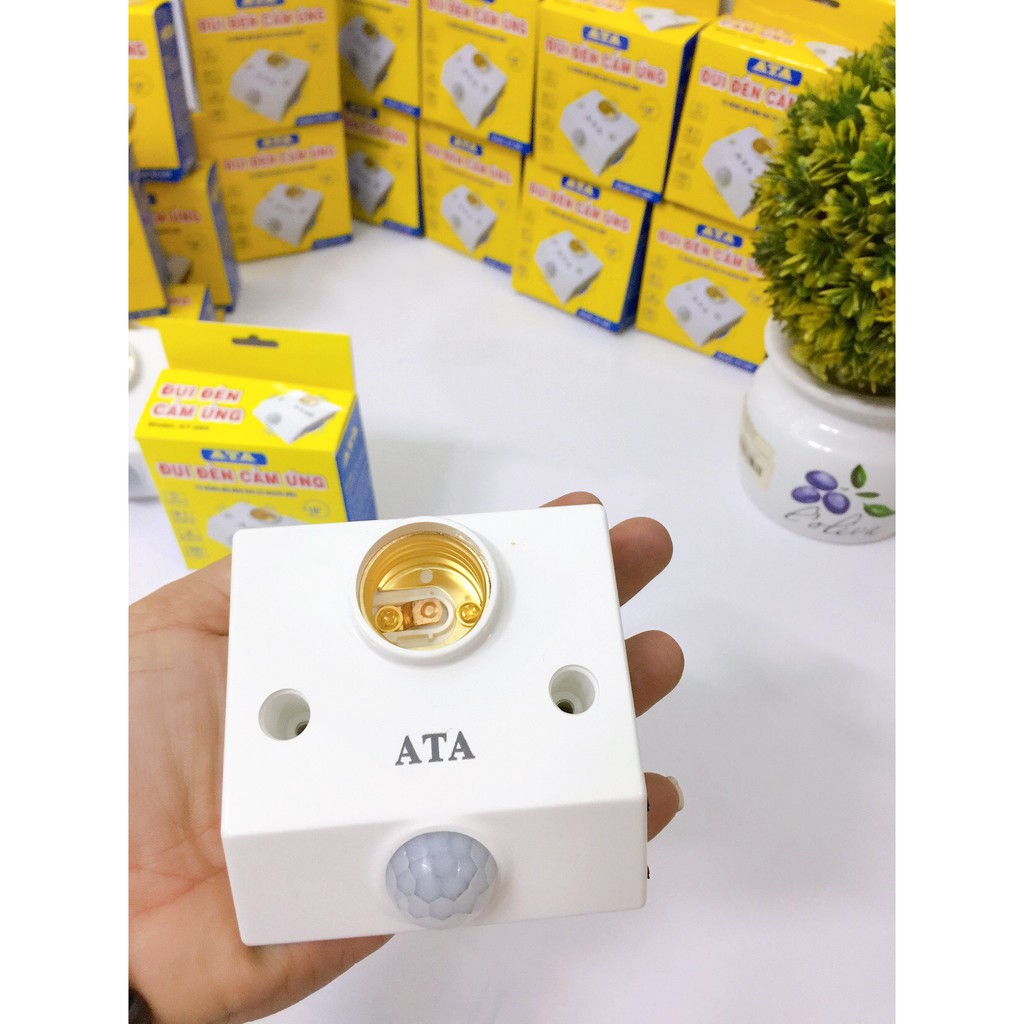 Đui đèn cảm ứng chuyển động có NÚt GẠT ATA AT-28S-Hàng chính hãng bảo hành 12 tháng
