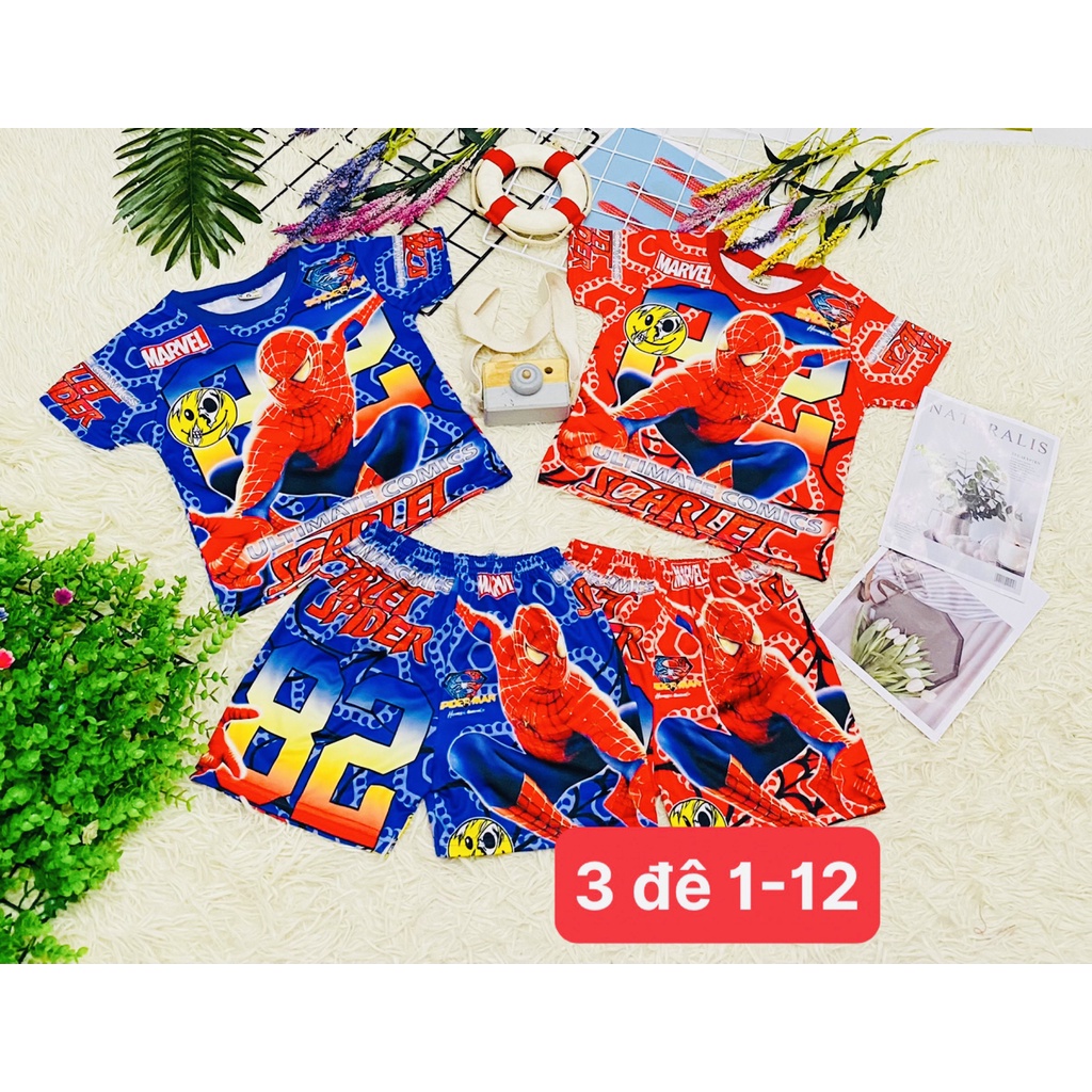 Set bộ áo và quần cho bé trai hình siêu nhân Superman cực đẹp và năng động