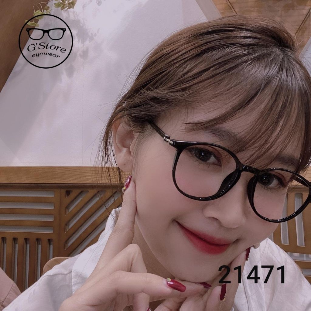 Kính Gọng Cận Mắt Tròn Nhựa Dẻo Hàn Quốc 21471 Gstore