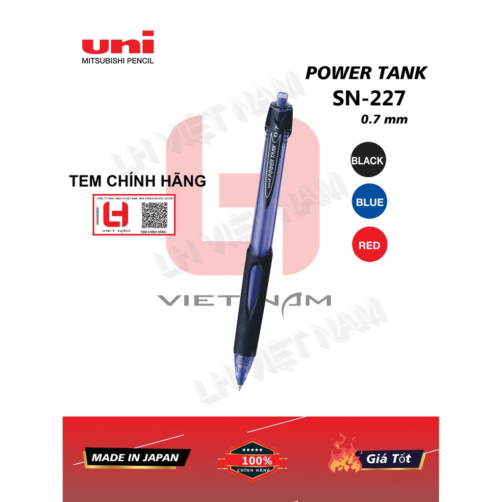 Bút bi bấm Power Tank (0.7 mm) SN-227