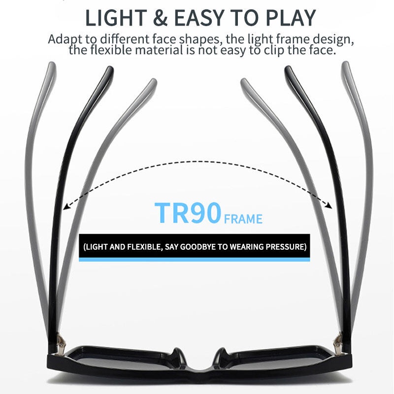 Kính Chống Nắng PTQ Gọng Lớn Thiết Kế Đơn Giản Thời Trang