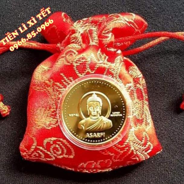 [PHONG THỦY] Xu may mắn - Hình Phật Nepal
