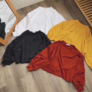 <<<FREESHIP>>> Áo Thun Unisex ♥️ FREESHIP ♥️ Giảm 20k Khi Nhập [THOITT20]- Áo croptop dài tay ống bo