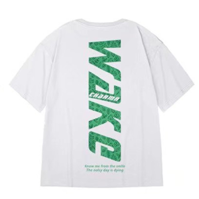 Áo Thun Nam Tay Ngắn Cổ Tròn In Chữ Thời Trang Size M-8XL