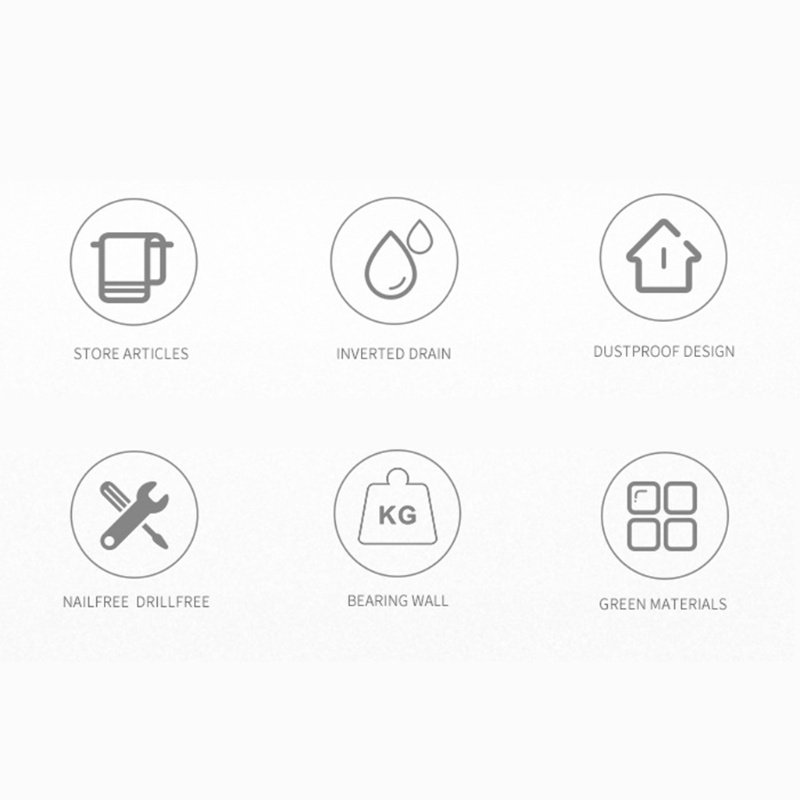 QQ Giá Đỡ Khăn Tắm Gắn Tường Không Cần Đục Lỗ Đa Năng