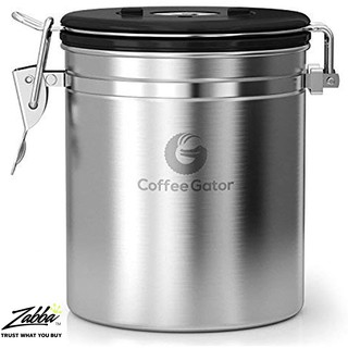 Hộp đựng cà phê coffee gator 1,3 lít, màu trắng bạc
