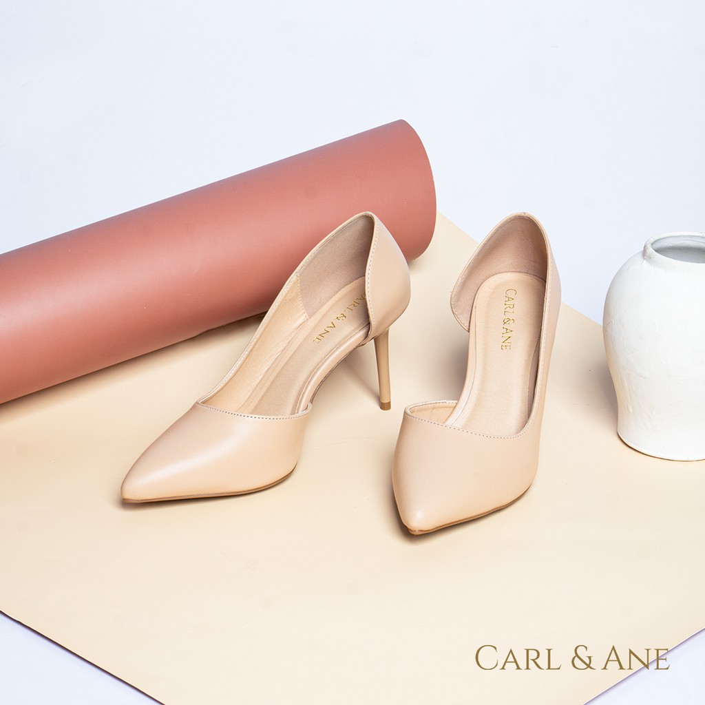 Carl & Ane - [Form lớn lùi 1 size] Giày cao gót nữ cao 9cm màu trắng _ CP001