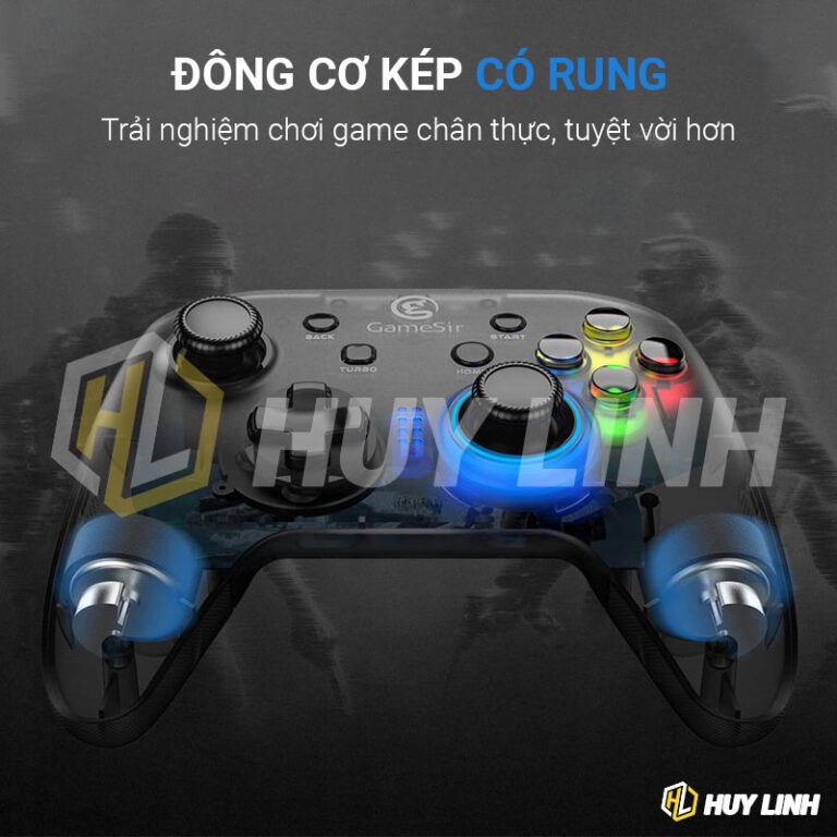 Gamesir T4W chính hãng || Tay cầm chơi game có dây cho PC/Laptop - Hỗ trợ Fifa, Fo4