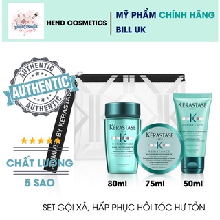 Set dầu gội phục hồi tóc hư tổn Kerastase Resistance Travel Set