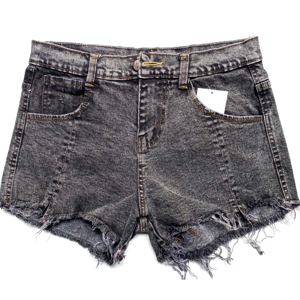 [ XẢ HÀNG ]Quần short mới lưng cao rách lai cho nữ (màu đen)