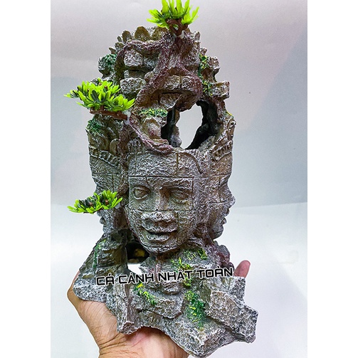 TIỂU CẢNH ANGKOR TRANG TRÍ TIỂU CẢNH BỂ CÁ 16X25X15CM